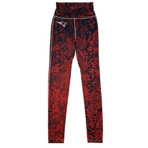 New England Patriots Pants Womens XS Red Navy NFL Football Team Apparel Print